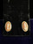 Vintage MCM 12K Gold Filled Orange Cameo Shell Screw Back Earrings