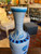 VTG Tonala Mexico Pottery Blue Ceramic Vase Tall Folk Art Sgd Birds Flowers 15"