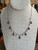 Vintage Silver Amethyst Natural Pink Peach Blush Pearl Dangle/Drop Necklace 16.5