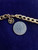 Vintage 18k Gold Plated Givenchy France 7.4mm Curb Chain Necklace 16.5”