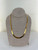 Vintage 18k Gold Plated 5.4mm Herringbone Napier Necklace 18.5”