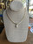 Vintage 18k Gold Plated MCM Large Cubic Zirconia Cobra Chain Necklace 18”