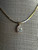 Vintage 18k Gold Plated MCM Large Cubic Zirconia Cobra Chain Necklace 18”