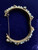 Vintage Miriam Haskell GP Hand Wired Bead Pearl Flower Cap Bangle Bracelet 7”