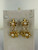 Vintage Gold Plated MCM Pearl Leaf Dangle/Drop Clip On Large Earrings 2.25”