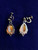 Vintage GP Victorian Revival Carved Cameo Shell Screw Back Earrings 1.5"