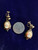 Vintage GP Victorian Revival Carved Cameo Shell Screw Back Earrings 1.5"