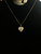 Vintage 12k GF Latin MOP Fraternal Sorority Code of Arms Heart Locket Necklace