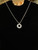Vintage Sterling Silpada Atomic Organic Crater Textured Circle Necklace 17”