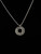 Vintage Sterling Silpada Atomic Organic Crater Textured Circle Necklace 17”