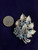 Vintage Weiss 1950’s Silver Baby Blue Gemstone Leaf Brooch Pin 2.5”