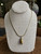 Vintage Gold Plated Tiger’s Eye Cobra Necklace 18”