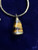 Vintage Gold Plated Tiger’s Eye Cobra Necklace 18”