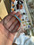 Vintage TN-32 Taxco Mexico Modernist Sterling Turquoise Hinge Bangle Bracelet 7”