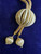 Vintage Monet Style Gold Mesh Rope Ball Slide Dangle Tassel Adjust Necklace 28"
