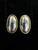 Vintage Sterling Gold Plated Taxco TV-41 Mexico Long Oval Clip-On Earrings