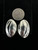 Vintage Sterling Taxco Mexico Abstract Ribbed Puffy Modernist Clip-On Earrings