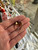 Antique Art Deco 10K Gold Ruby Opal Flower Cocktail Ring 7.5