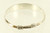 Vintage  Chased/Engraved Heavy Slide Bangle Bracelet 8" Adj Low Silver Chinese