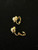 Vintage Christian Dior Gold Faux Pearl Crystal Clip-On Earrings