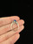 Vintage 10k White Gold Linde  6 Star Sapphire Diamond Three-Stone Ring Sz 5