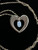 Vintage Krementz Brushed Gold Plated Opal Heart Necklace 18”