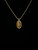 Vintage 1950’s 14k Gold Filled Tigers Eye Braid Pendant Necklace 18”