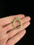 Vintage Victorian Revival Sterling Gold Plated Round Cut CZ Large Ring Sz 9.5