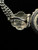 Vintage Sterling Silver Large Oval Black Onyx Marcasite Pendant Necklace 18.5”
