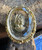 Vintage Juliana D&E Classical Maiden Intaglio Gold Crystal Glass Pin Pendant