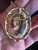 Vintage Juliana D&E Classical Maiden Intaglio Gold Crystal Glass Pin Pendant