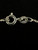 Vintage Sterling Silver Diamond Stud Letter “O” Pendant Necklace 18”