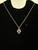 Vintage Art Deco Style Sterling Silver Kabana Garnet Ornate Pendant Necklace 18”