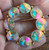 Vintage Weiss Mid Century- Blue Diamond- Rivoli Aurora Borealis RS Wreath Pin