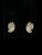 Antique Art Deco Sterling Silver Marcasite Ornate Swirl Earrings .75”