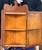 Antique Oak Corner Medicine Cabinet Shaving Beveled Mirror Victorian Arts&Crafts