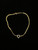 Vintage 14k Gold Diamond Heart Dainty Bracelet (.05ct) 7.25”