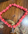 Estate Jay King Desert Trading Coral Sterling Person Charm Bead Stretch Bracelet