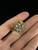 Vintage Handmade Sterling Gold Enamel Ladybug Bumblebee Garden Adjust Ring