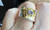 Vintage Artisan Made Modernist Multi Gemstone Sterling Silver Signed Uchio Ring 8