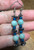 Vintage Matching Amazonite Hematite Art Glass Beaded Necklace And Earring Set