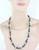 Vintage Matching Amazonite Hematite Art Glass Beaded Necklace And Earring Set