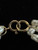 Vintage 14k Yellow Gold Three Strand Braid/Woven Rice Pearl Bracelet 8"