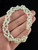 Vintage 14k Yellow Gold Three Strand Braid/Woven Rice Pearl Bracelet 8"