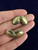 Antique Victorian 14k Gold Engraved Initials Swag Border Cufflinks .75”