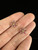 Vintage 14k Gold Pink Spinel White Sapphire Snowflake Post Earrings 11mm Gorgeou