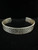 Vintage Sterling Silver Mexico Hammered Textured Large Cuff Bracelet 8"