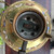 Antique Japanese Moriage Vase Lamp Gold Gilt High Relief Immortals & Dragons