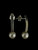 Vintage Sterling Silver Bar Synthetic Pearl Earrings