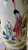 Antique Chinese Republic Porcelain Vase Lamp Hand Painted Women & Children Works